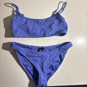 Triangl Purple Patterned Two Piece